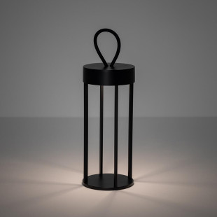 Lampa ogrodowa przenośna - latarnia nowoczesna Nala IP54 LED 3000K czarna Nowodvorski