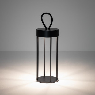 Lampa ogrodowa przenośna - latarnia nowoczesna Nala IP54 LED 3000K czarna Nowodvorski