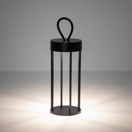 Lampa ogrodowa przenośna - latarnia nowoczesna Nala IP54 LED 3000K czarna Nowodvorski