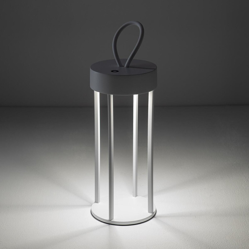 Lampa ogrodowa przenośna - latarnia nowoczesna Nala IP54 LED 3000K biała Nowodvorski