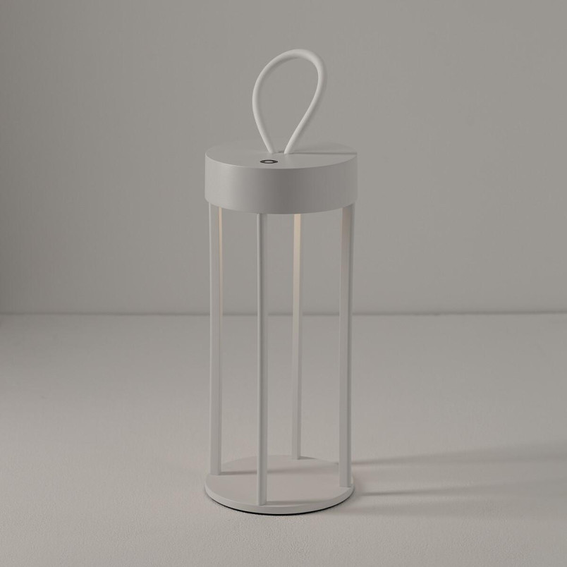 Lampa ogrodowa przenośna - latarnia nowoczesna Nala IP54 LED 3000K biała Nowodvorski