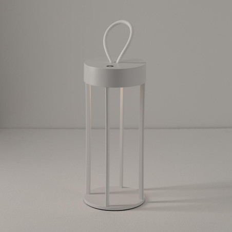 Lampa ogrodowa przenośna - latarnia nowoczesna Nala IP54 LED 3000K biała Nowodvorski