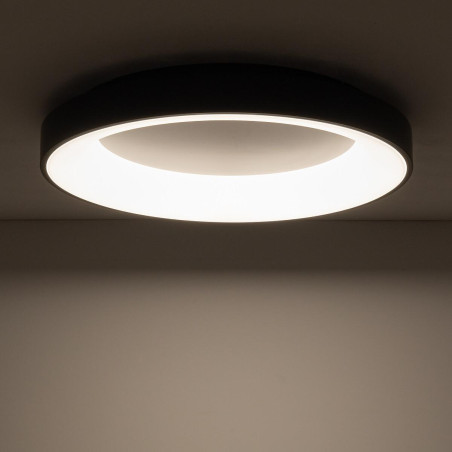Plafon okrągły modern Nikki 60cm LED 60W 3000K czarny Nowodvorski
