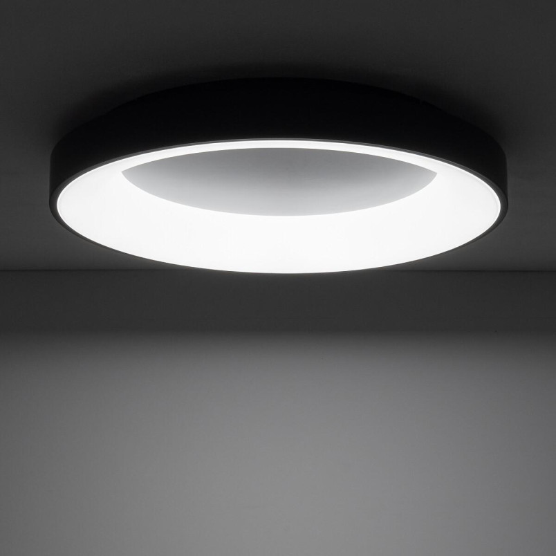 Plafon okrągły modern Nikki 60cm LED 60W 4000K czarny Nowodvorski