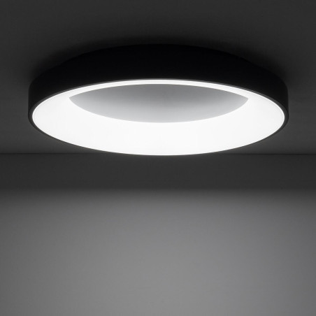 Plafon okrągły modern Nikki 60cm LED 60W 4000K czarny Nowodvorski