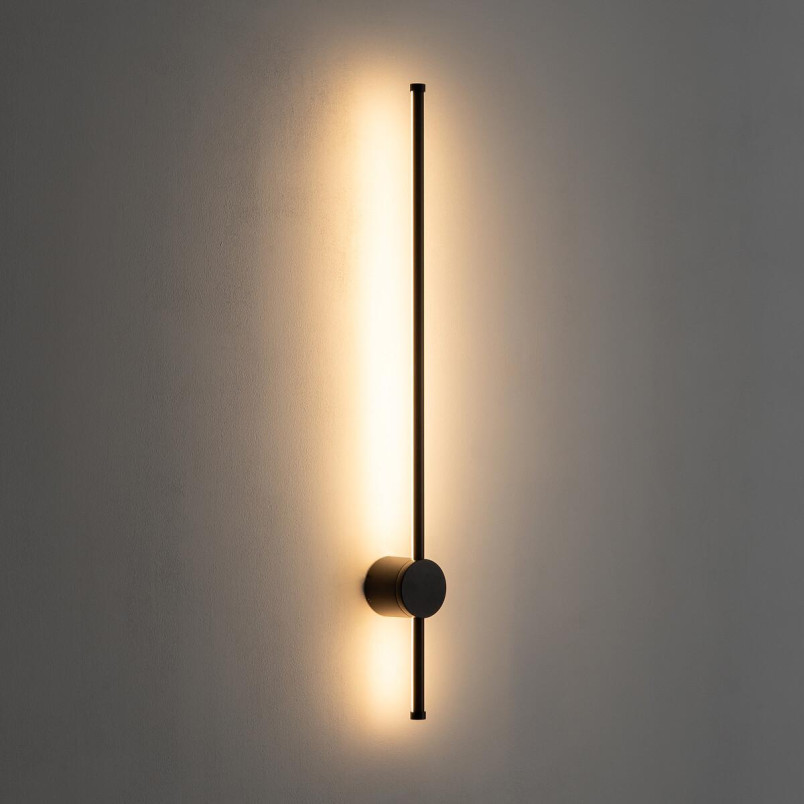 Kinkiet pionowy / poziomy minimalistyczny Orla 97cm LED 3000K czarny Nowodvorski
