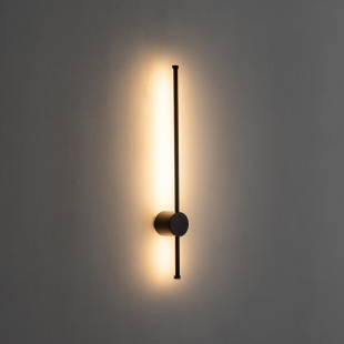 Kinkiet pionowy / poziomy minimalistyczny Orla 65cm LED 3000K czarny Nowodvorski