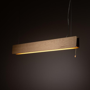 Lampa wisząca dębowa z włącznikiem sznurkowym Oslo 98cm Nowodvorski