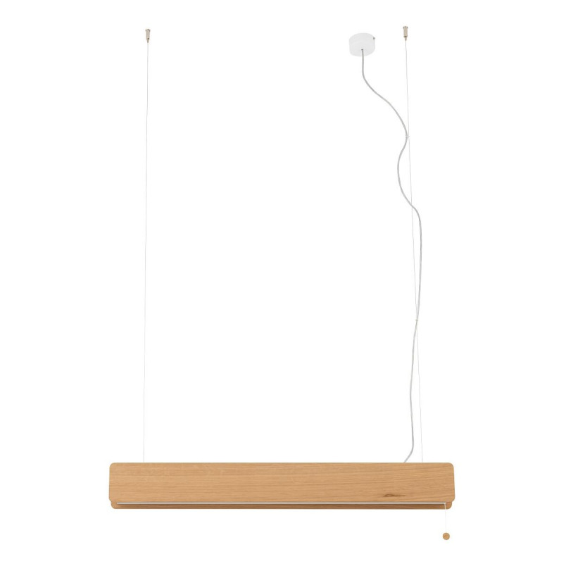 Lampa wisząca dębowa z włącznikiem sznurkowym Oslo 98cm Nowodvorski
