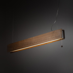 Lampa wisząca dębowa z włącznikiem sznurkowym Oslo 98cm dąb dymiony Nowodvorski