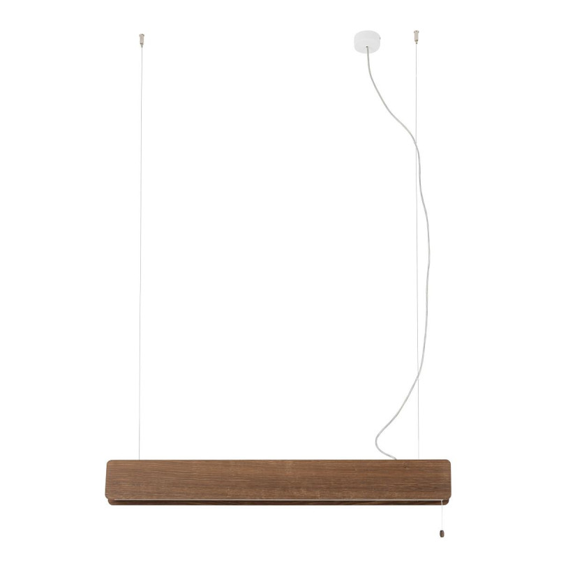 Lampa wisząca dębowa z włącznikiem sznurkowym Oslo 98cm dąb dymiony Nowodvorski