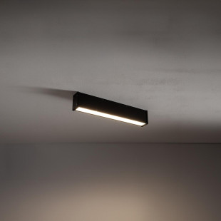 Plafon podłużny do łazienki Outline LED 300K 50x9cm czarny Nowodvorski