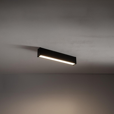 Plafon podłużny do łazienki Outline LED 300K 50x9cm czarny Nowodvorski