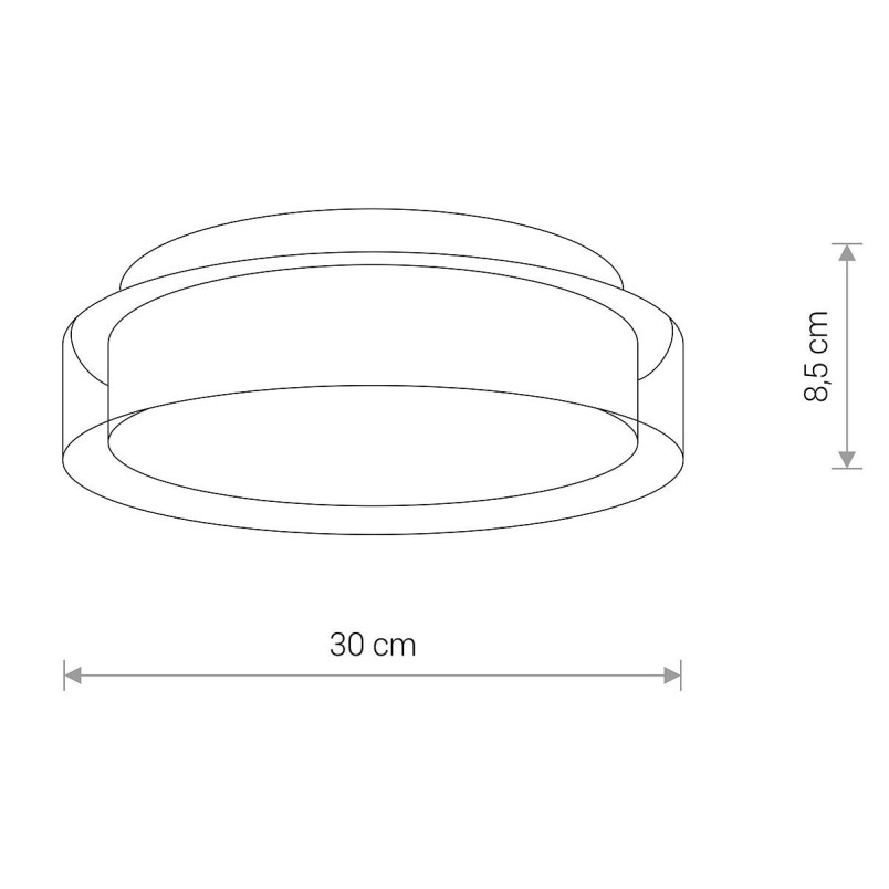 Plafon szklany designerski do łazienki Pan LED 4000K 30cm Nowodvorski