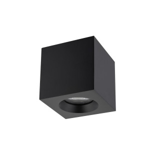 Lampa spot kwadratowa do łazienki Parana 8,5cm IP44 czarna Nowodvorski