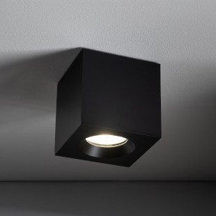 Lampa spot kwadratowa do łazienki Parana 8,5cm IP44 czarna Nowodvorski