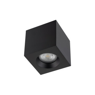 Lampa spot kwadratowa do łazienki Parana 8,5cm IP44 czarna Nowodvorski