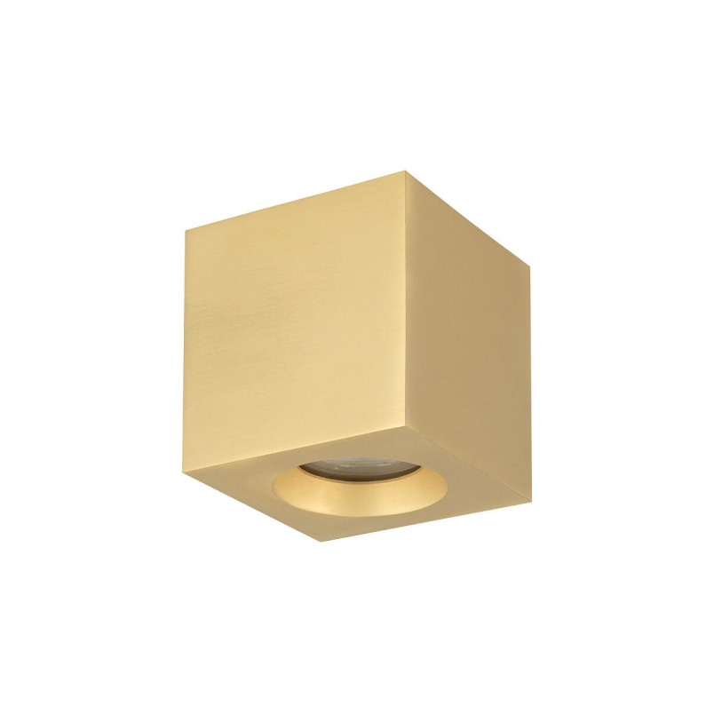 Lampa spot kwadratowa do łazienki Parana 8,5cm IP44 mosiądz Nowodvorski