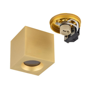 Lampa spot kwadratowa do łazienki Parana 8,5cm IP44 mosiądz Nowodvorski