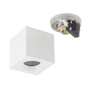 Lampa spot kwadratowa do łazienki Parana 8,5cm IP44 biała Nowodvorski
