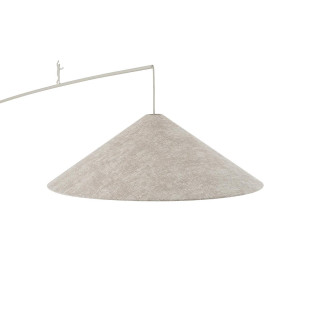 Lampa podłogowa z abażurem na wysięgniku Poise A beżowa Nowodvorski