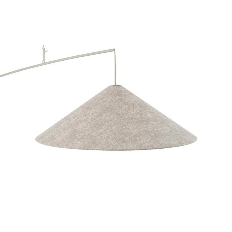 Lampa podłogowa z abażurem na wysięgniku Poise A beżowa Nowodvorski