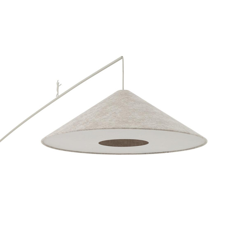 Lampa podłogowa z abażurem na wysięgniku Poise A beżowa Nowodvorski