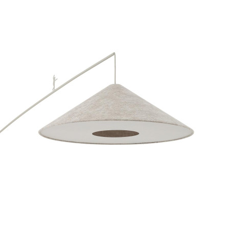 Lampa podłogowa z abażurem na wysięgniku Poise A beżowa Nowodvorski