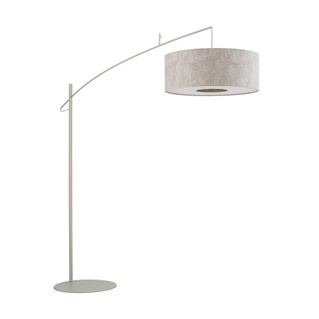 Lampa podłogowa z abażurem na wysięgniku Poise B beżowa Nowodvorski
