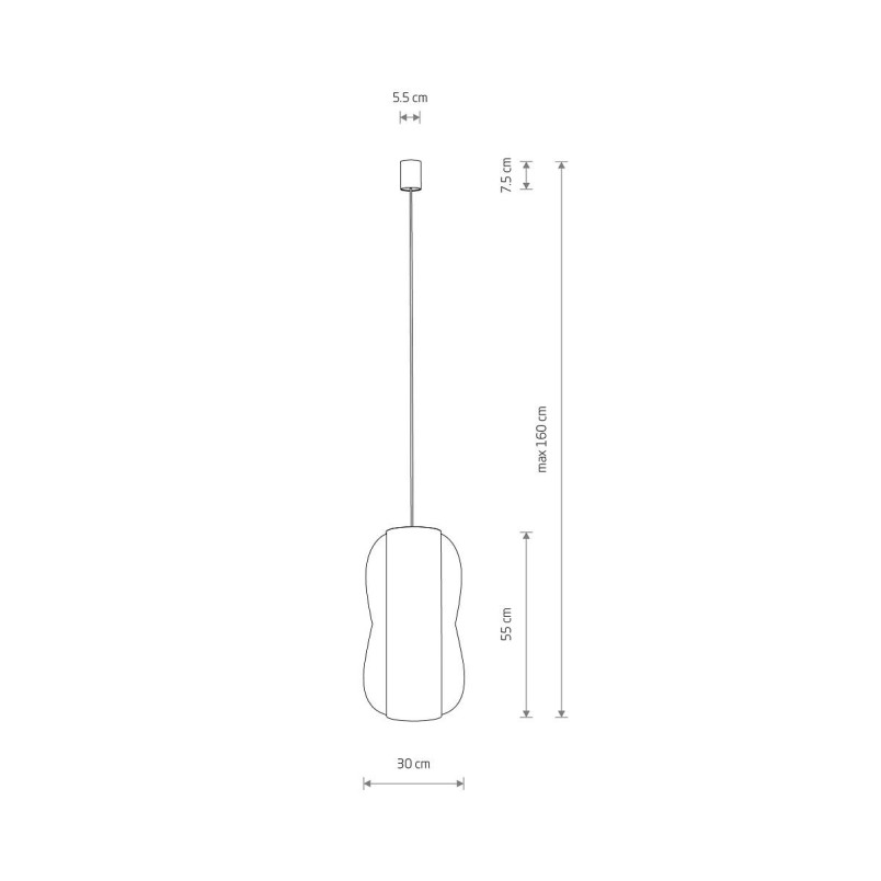Lampa wisząca bambusowa Puket 30cm Nowodvorski