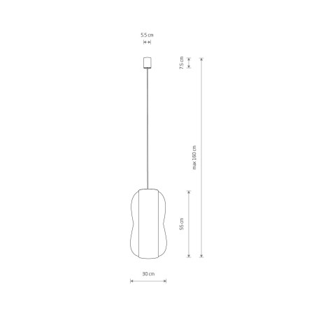 Lampa wisząca bambusowa Puket 30cm Nowodvorski