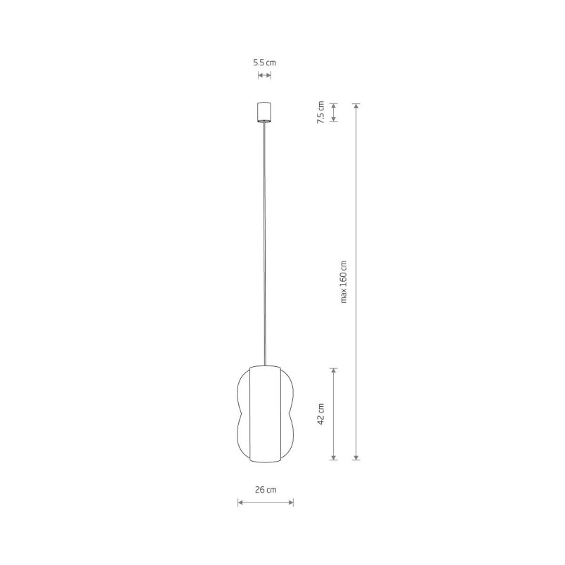 Lampa wisząca bambusowa Puket 26cm Nowodvorski