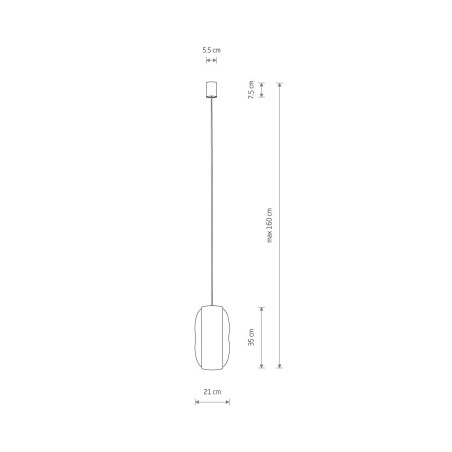 Lampa wisząca bambusowa Puket 21cm Nowodvorski