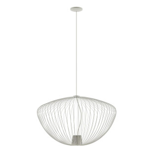 Lampa wisząca druciana Pumpkin 70cm jedwabisty szary Nowodvorski