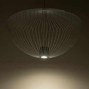 Lampa wisząca druciana Pumpkin 70cm jedwabisty szary Nowodvorski