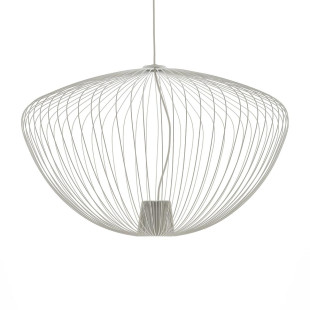Lampa wisząca druciana Pumpkin 70cm jedwabisty szary Nowodvorski