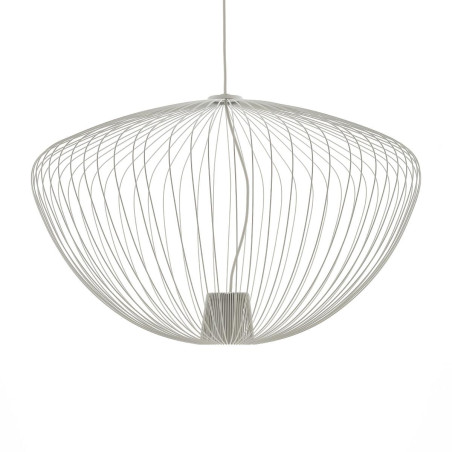 Lampa wisząca druciana Pumpkin 70cm jedwabisty szary Nowodvorski