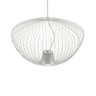 Lampa wisząca druciana Pumpkin 70cm jedwabisty szary Nowodvorski