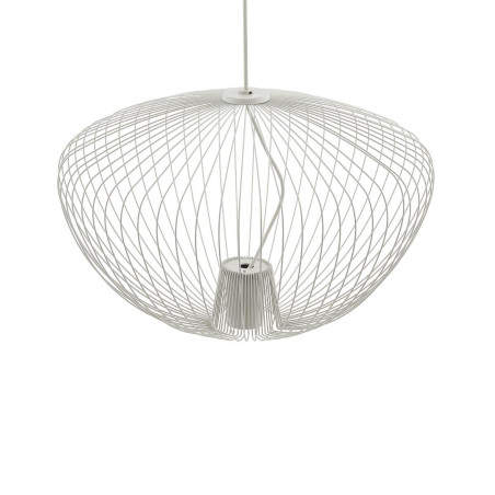 Lampa wisząca druciana Pumpkin 70cm jedwabisty szary Nowodvorski