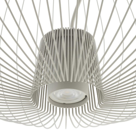 Lampa wisząca druciana Pumpkin 70cm jedwabisty szary Nowodvorski