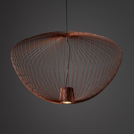 Lampa wisząca druciana Pumpkin 70cm terracotta Nowodvorski