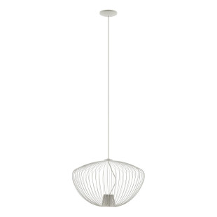 Lampa wisząca druciana Pumpkin 54,5cm jedwabisty szary Nowodvorski