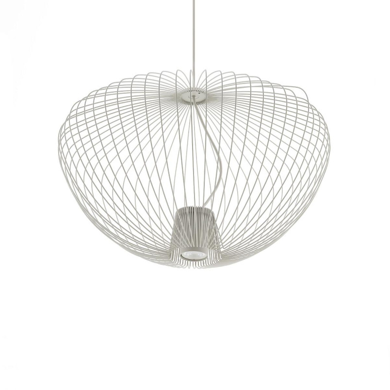 Lampa wisząca druciana Pumpkin 54,5cm jedwabisty szary Nowodvorski
