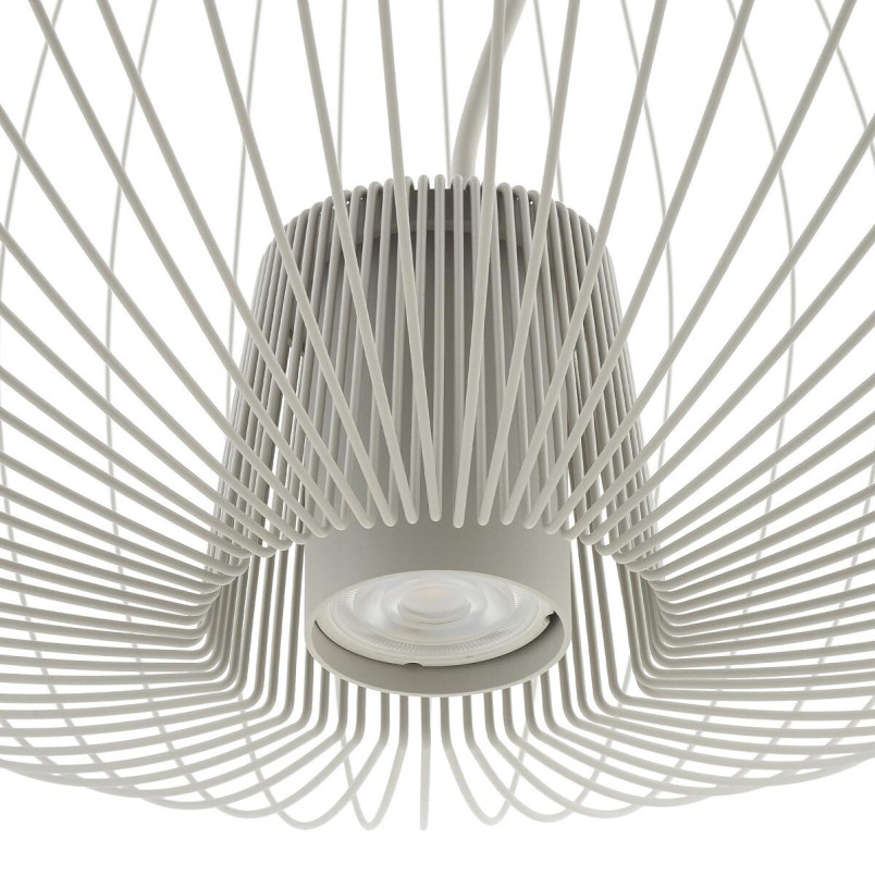 Lampa wisząca druciana Pumpkin 54,5cm jedwabisty szary Nowodvorski