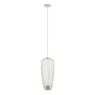 Lampa wisząca druciana Pumpkin 27cm jedwabisty szary Nowodvorski