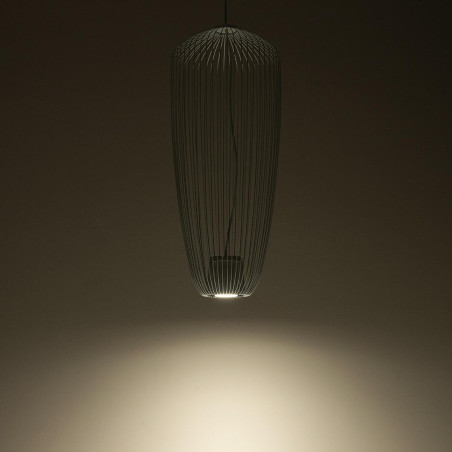 Lampa wisząca druciana Pumpkin 27cm jedwabisty szary Nowodvorski