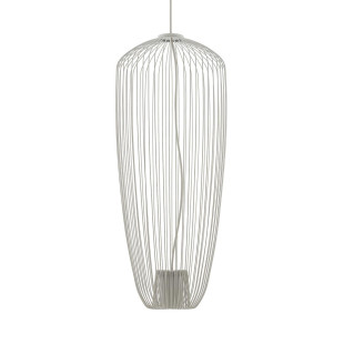 Lampa wisząca druciana Pumpkin 27cm jedwabisty szary Nowodvorski
