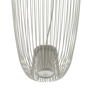 Lampa wisząca druciana Pumpkin 27cm jedwabisty szary Nowodvorski