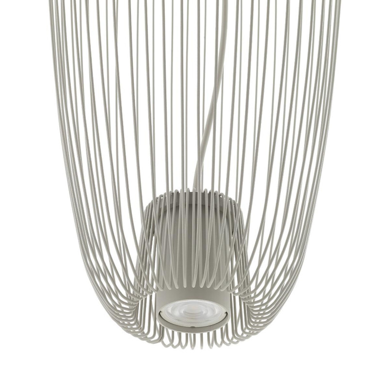 Lampa wisząca druciana Pumpkin 27cm jedwabisty szary Nowodvorski