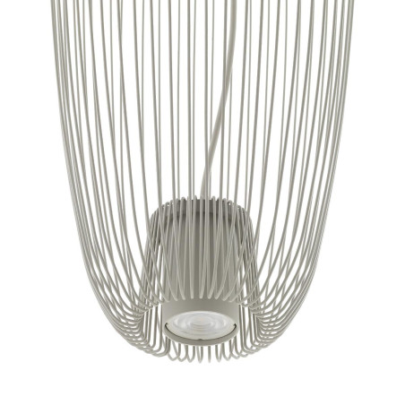 Lampa wisząca druciana Pumpkin 27cm jedwabisty szary Nowodvorski